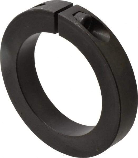 Climax Metal Products - 75mm Bore, Steel, One Piece Clamp Collar - 4-1/4" Outside Diam - All Tool & Supply