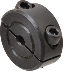 Climax Metal Products - 1/8" Bore, Steel, Two Piece Shaft Collar - 11/16" Outside Diam, 5/16" Wide - All Tool & Supply