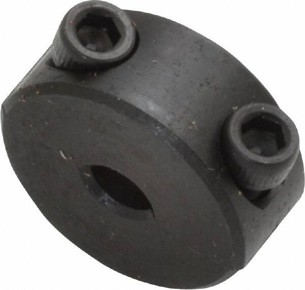 Climax Metal Products - 3/16" Bore, Steel, Two Piece Shaft Collar - 11/16" Outside Diam, 5/16" Wide - All Tool & Supply