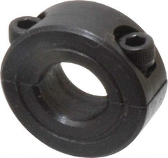 Climax Metal Products - 7/16" Bore, Steel, Two Piece Shaft Collar - 15/16" Outside Diam, 3/8" Wide - All Tool & Supply