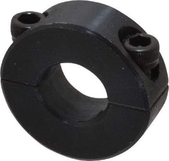 Climax Metal Products - 1/2" Bore, Steel, Two Piece Shaft Collar - 1-1/8" Outside Diam, 13/32" Wide - All Tool & Supply