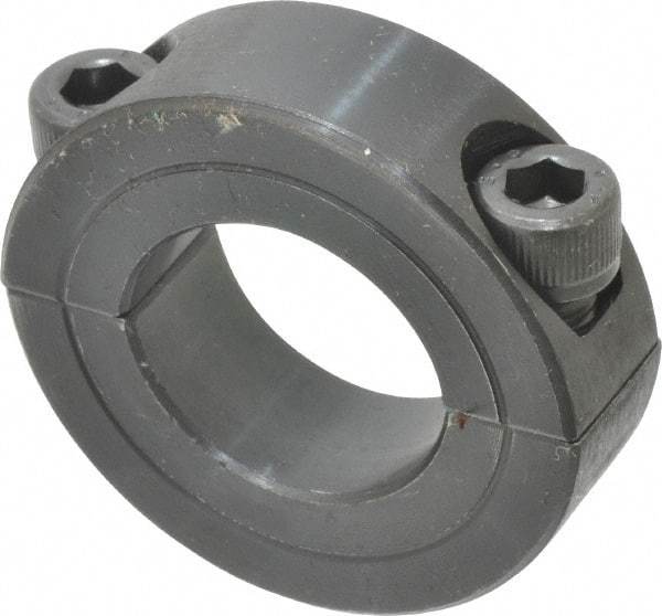 Climax Metal Products - 7/8" Bore, Steel, Two Piece Shaft Collar - 1-5/8" Outside Diam, 1/2" Wide - All Tool & Supply