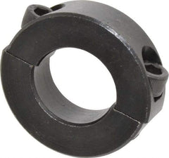 Climax Metal Products - 15/16" Bore, Steel, Two Piece Two Piece Split Shaft Collar - 1-3/4" Outside Diam, 1/2" Wide - All Tool & Supply