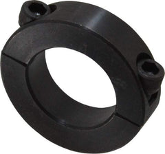 Climax Metal Products - 1-1/8" Bore, Steel, Two Piece Shaft Collar - 1-7/8" Outside Diam, 1/2" Wide - All Tool & Supply