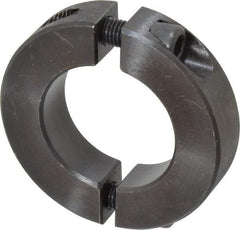 Climax Metal Products - 1-3/16" Bore, Steel, Two Piece Shaft Collar - 2-1/16" Outside Diam, 1/2" Wide - All Tool & Supply