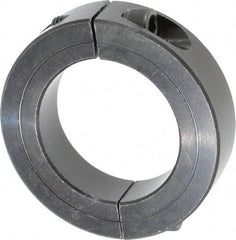 Climax Metal Products - 1-7/16" Bore, Steel, Two Piece Shaft Collar - 2-1/4" Outside Diam, 9/16" Wide - All Tool & Supply