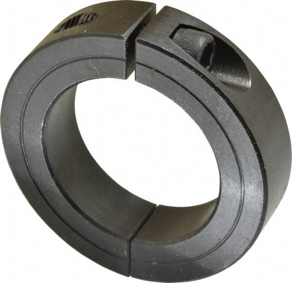 Climax Metal Products - 1-7/8" Bore, Steel, Two Piece Two Piece Split Shaft Collar - 2-7/8" Outside Diam, 11/16" Wide - All Tool & Supply