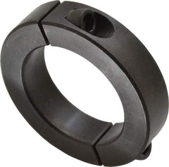 Climax Metal Products - 2" Bore, Steel, Two Piece Shaft Collar - 3" Outside Diam, 11/16" Wide - All Tool & Supply