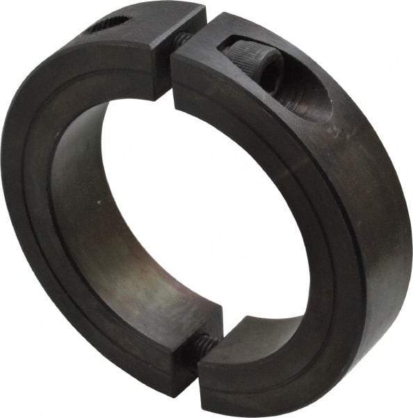 Climax Metal Products - 2-1/4" Bore, Steel, Two Piece Shaft Collar - 3-1/4" Outside Diam, 3/4" Wide - All Tool & Supply