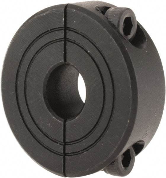 Climax Metal Products - 8mm Bore, Steel, Two Piece Shaft Collar - 1" Outside Diam - All Tool & Supply