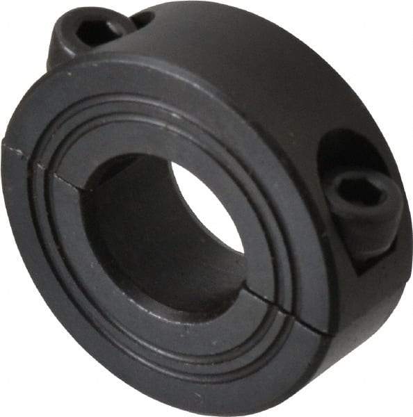 Climax Metal Products - 14mm Bore, Steel, Two Piece Shaft Collar - 1-1/4" Outside Diam - All Tool & Supply