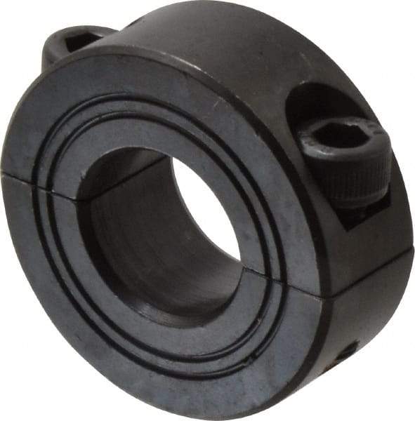 Climax Metal Products - 16mm Bore, Steel, Two Piece Shaft Collar - 1-3/8" Outside Diam - All Tool & Supply