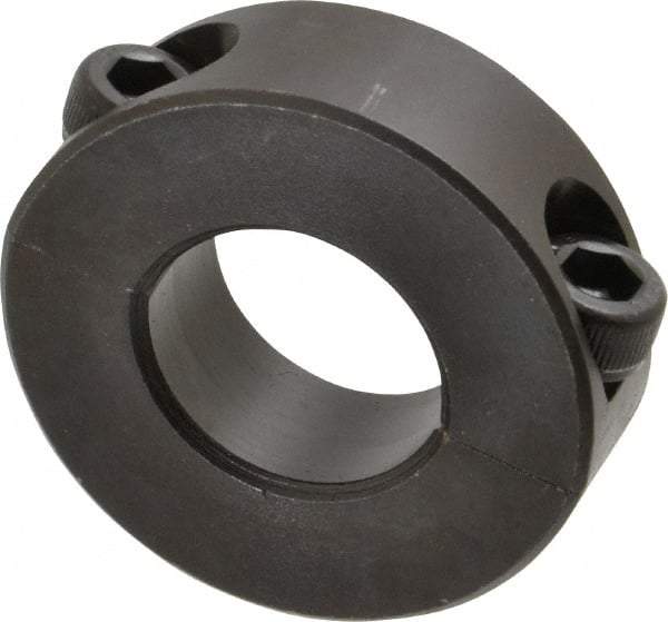 Climax Metal Products - 22mm Bore, Steel, Two Piece Shaft Collar - 1-3/4" Outside Diam - All Tool & Supply