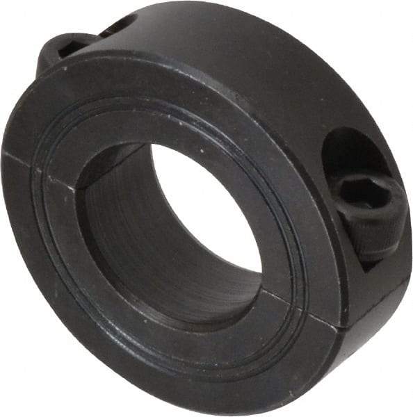 Climax Metal Products - 24mm Bore, Steel, Two Piece Shaft Collar - 1-7/8" Outside Diam - All Tool & Supply