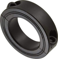 Climax Metal Products - 35mm Bore, Steel, Two Piece Shaft Collar - 2-1/4" Outside Diam - All Tool & Supply