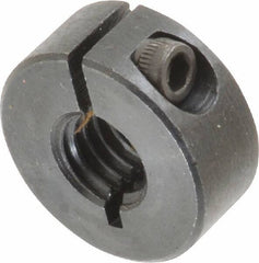 Climax Metal Products - 3/8-16 Thread, Steel, One Piece Threaded Shaft Collar - 7/8" Outside Diam, 3/8" Wide - All Tool & Supply