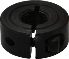 Climax Metal Products - 3/8-24 Thread, Steel, One Piece Threaded Shaft Collar - 7/8" Outside Diam, 3/8" Wide - All Tool & Supply