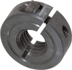 Climax Metal Products - 1/2-13 Thread, Steel, One Piece Threaded Shaft Collar - 1-1/8" Outside Diam, 13/32" Wide - All Tool & Supply