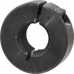 Climax Metal Products - 1/2-20 Thread, Steel, One Piece Threaded Shaft Collar - 1-1/8" Outside Diam, 13/32" Wide - All Tool & Supply