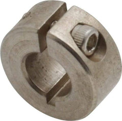 Climax Metal Products - 5/16" Bore, Stainless Steel, One Piece Clamp Collar - 11/16" Outside Diam, 5/16" Wide - All Tool & Supply