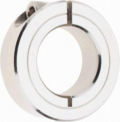 Climax Metal Products - 1" Bore, Stainless Steel, One Piece Clamp Collar - 1-3/4" Outside Diam, 1/2" Wide - All Tool & Supply