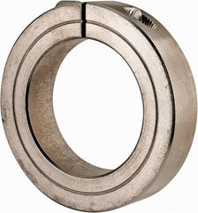 Climax Metal Products - 1-15/16" Bore, Stainless Steel, One Piece Clamp Collar - 3" Outside Diam, 11/16" Wide - All Tool & Supply