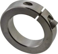 Climax Metal Products - 2" Bore, Stainless Steel, One Piece Clamp Collar - 3" Outside Diam, 11/16" Wide - All Tool & Supply