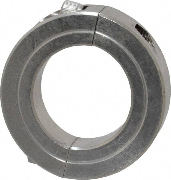 Climax Metal Products - 1-1/4" Bore, Stainless Steel, Two Piece Shaft Collar - 2-1/16" Outside Diam, 1/2" Wide - All Tool & Supply