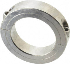 Climax Metal Products - 2-1/2" Bore, Stainless Steel, Two Piece Shaft Collar - 3-3/4" Outside Diam, 7/8" Wide - All Tool & Supply