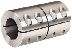 Climax Metal Products - 7/8" Inside x 1-5/8" Outside Diam, One Piece Split Clamping Collar - 2-1/2" Long - All Tool & Supply