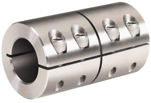 Climax Metal Products - 1-1/8" Inside x 1-7/8" Outside Diam, One Piece Split Clamping Collar - 3-1/8" Long - All Tool & Supply