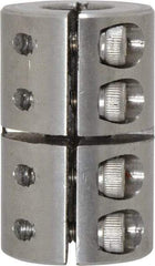 Climax Metal Products - 3/8" Inside x 7/8" Outside Diam, One Piece Split Clamping Collar - 1-3/8" Long - All Tool & Supply