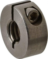 Climax Metal Products - 3/8-16 Thread, Stainless Steel, One Piece Threaded Shaft Collar - 7/8" Outside Diam, 3/8" Wide - All Tool & Supply