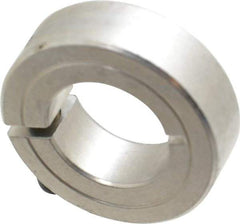 Climax Metal Products - 7/8" Bore, Aluminum, One Piece Clamp Collar - 1-5/8" Outside Diam, 1/2" Wide - All Tool & Supply