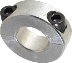 Climax Metal Products - 3/4" Bore, Aluminum, Two Piece Shaft Collar - 1-1/2" Outside Diam, 1/2" Wide - All Tool & Supply