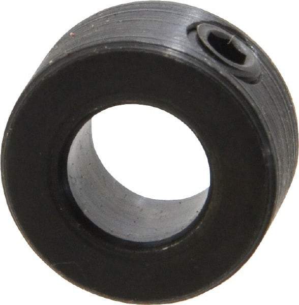 Climax Metal Products - 5/16" Bore, Steel, Set Screw Shaft Collar - 5/8" Outside Diam, 5/16" Wide - All Tool & Supply