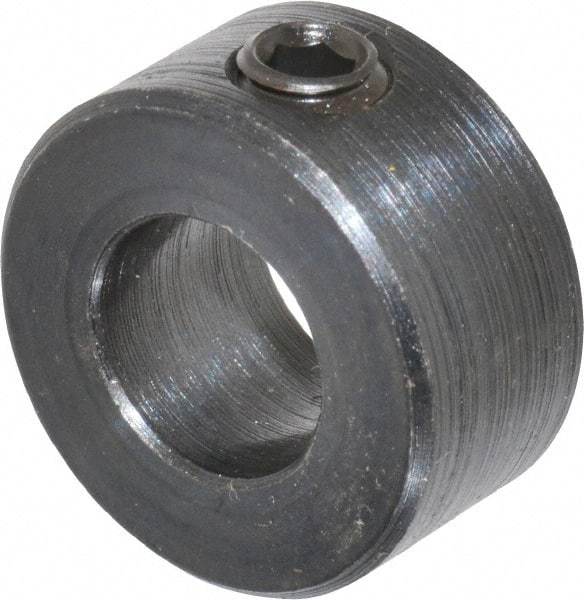 Climax Metal Products - 7/16" Bore, Steel, Set Screw Shaft Collar - 7/8" Outside Diam, 7/16" Wide - All Tool & Supply