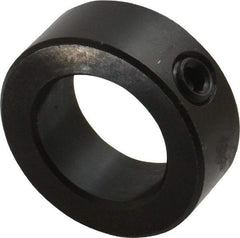 Climax Metal Products - 15/16" Bore, Steel, Set Screw Shaft Collar - 1-1/2" Outside Diam, 9/16" Wide - All Tool & Supply