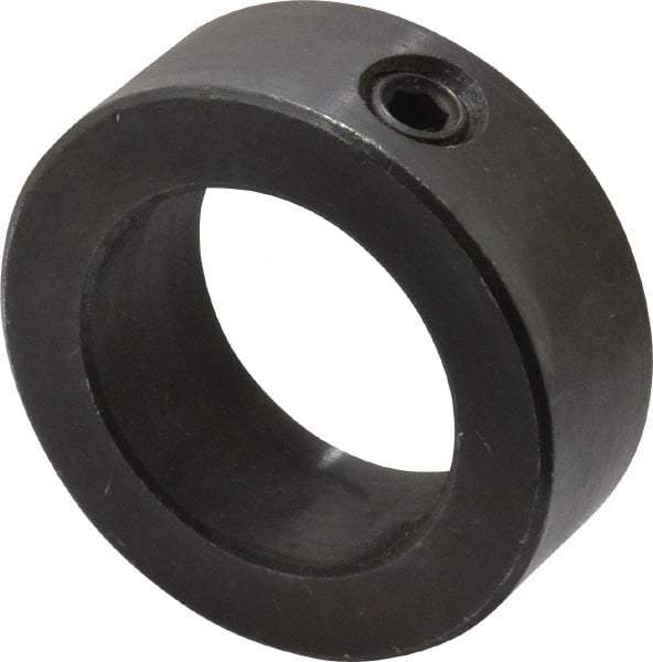 Climax Metal Products - 1-3/8" Bore, Steel, Set Screw Shaft Collar - 2-1/8" Outside Diam, 3/4" Wide - All Tool & Supply