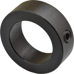 Climax Metal Products - 1-1/2" Bore, Steel, Set Screw Shaft Collar - 2-1/4" Outside Diam, 3/4" Wide - All Tool & Supply