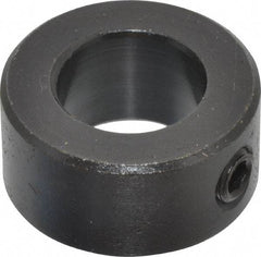 Climax Metal Products - 14mm Bore, Steel, Set Screw Shaft Collar - 1" Outside Diam - All Tool & Supply