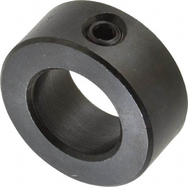 Climax Metal Products - 16mm Bore, Steel, Set Screw Shaft Collar - 1-1/8" Outside Diam - All Tool & Supply