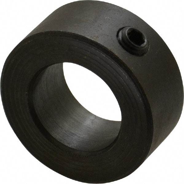 Climax Metal Products - 18mm Bore, Steel, Set Screw Shaft Collar - 1-1/4" Outside Diam - All Tool & Supply