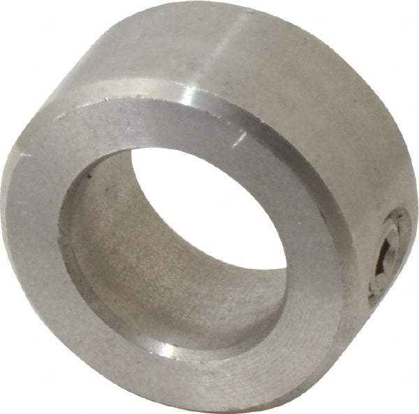 Climax Metal Products - 15mm Bore, Stainless Steel, Set Screw Shaft Collar - 1" Outside Diam - All Tool & Supply