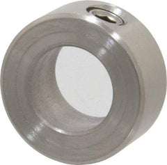 Climax Metal Products - 5/8" Bore, Stainless Steel, Set Screw Shaft Collar - 1-1/8" Outside Diam, 1/2" Wide - All Tool & Supply