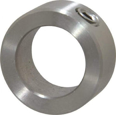 Climax Metal Products - 13/16" Bore, Stainless Steel, Set Screw Shaft Collar - 1-5/16" Outside Diam, 9/16" Wide - All Tool & Supply