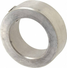 Climax Metal Products - 1-1/8" Bore, Stainless Steel, Set Screw Shaft Collar - 1-3/4" Outside Diam, 5/8" Wide - All Tool & Supply