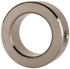 Climax Metal Products - 1-3/8" Bore, Stainless Steel, Set Screw Shaft Collar - 2-1/8" Outside Diam, 3/4" Wide - All Tool & Supply