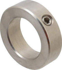 Climax Metal Products - 1-15/16" Bore, Stainless Steel, Set Screw Shaft Collar - 3" Outside Diam, 7/8" Wide - All Tool & Supply