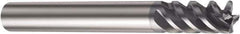 Sandvik Coromant - 1/4", 1/2" LOC, 1/4" Shank Diam, 3" OAL, 4 Flute, Solid Carbide Square End Mill - Single End, Spiral Flute, 50° Helix, Centercutting, Right Hand Cut, Right Hand Flute, Series CoroMill Plura - All Tool & Supply